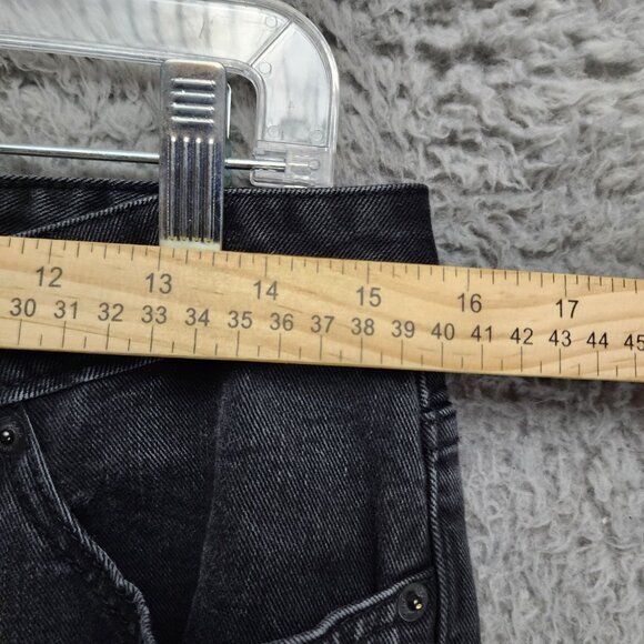 GAP Jeans Womens 29 Petite Black Stretch Mid Rise Long And Lean Flare - Picture 5 of 14